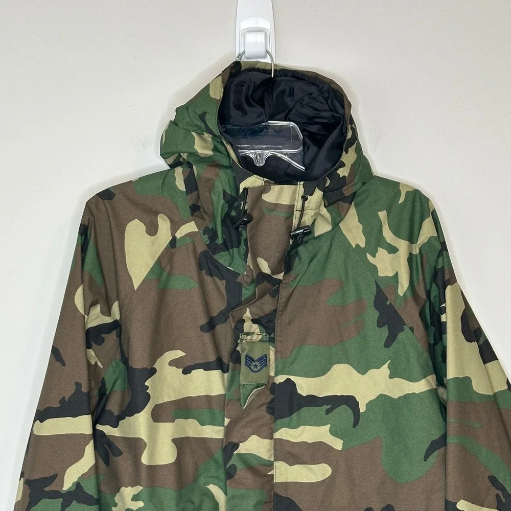 Log House Designs Gore-Tex Best‎ Defense Camo Military Jacket Mens Small USA